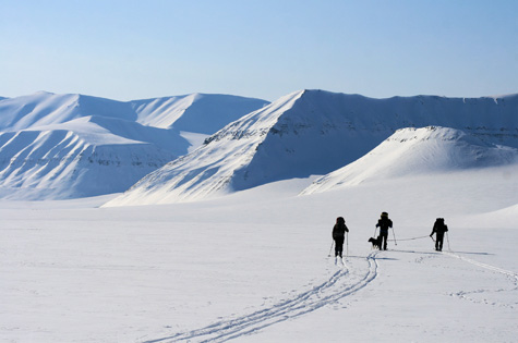 Svalbard - hiking on ice