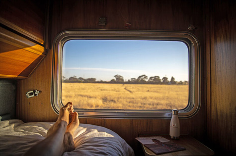 Cabin with a view, Indian Pacific