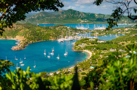 Antigua - view over English Harbour