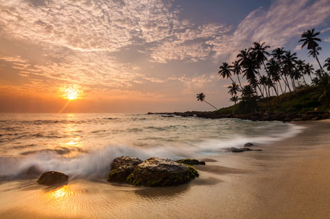 Sri Lanka beach at dawn