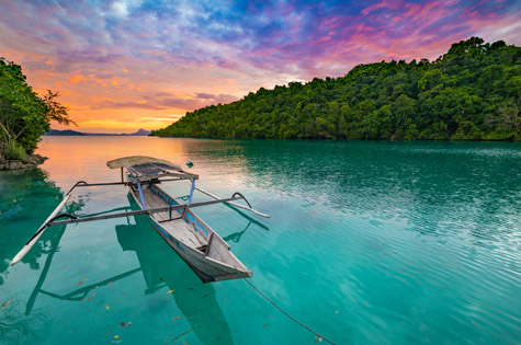 Sulawesi sunset togian islands