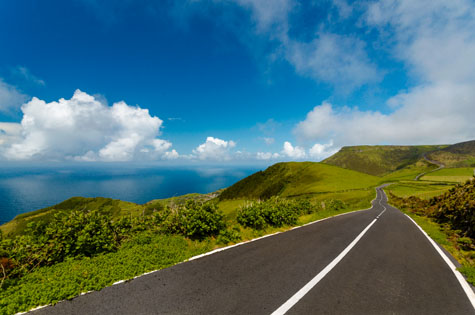 Flores Island good road