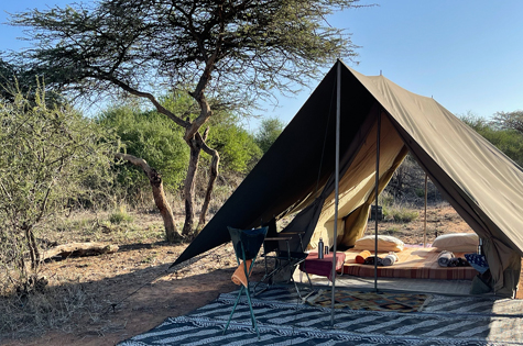 Karisia Walking Safaris - classic tent