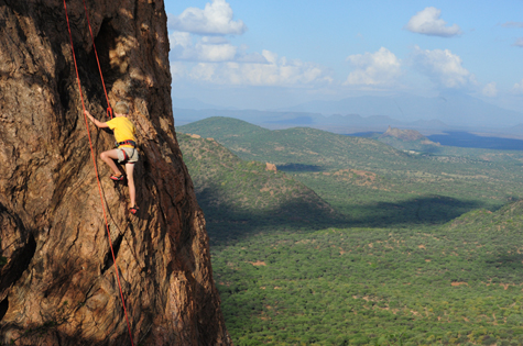 Rock climbing