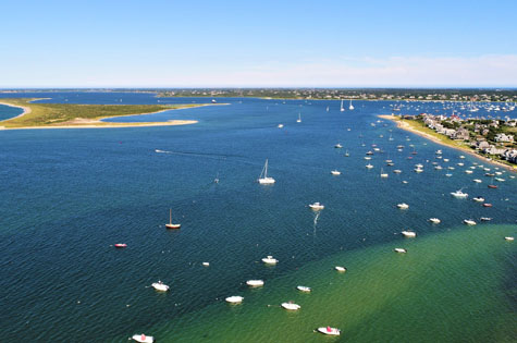 Nantucket entrance to harbor