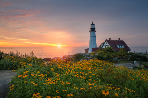 sunrise Portland Head, Maine