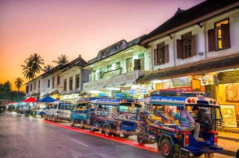 Laos Old Street Luang Prabang