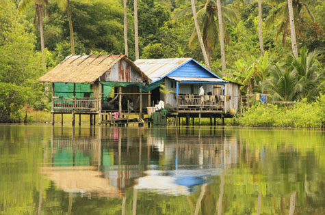Ream National Park stilt houses