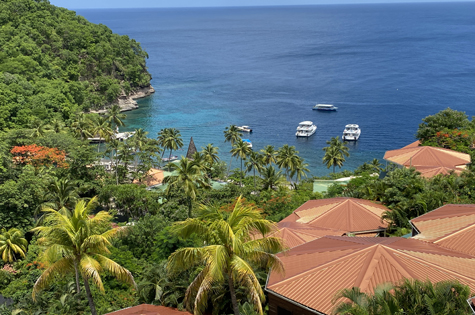 view from Anse Chastanet