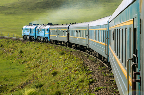 Mongolia Trans Siberian train